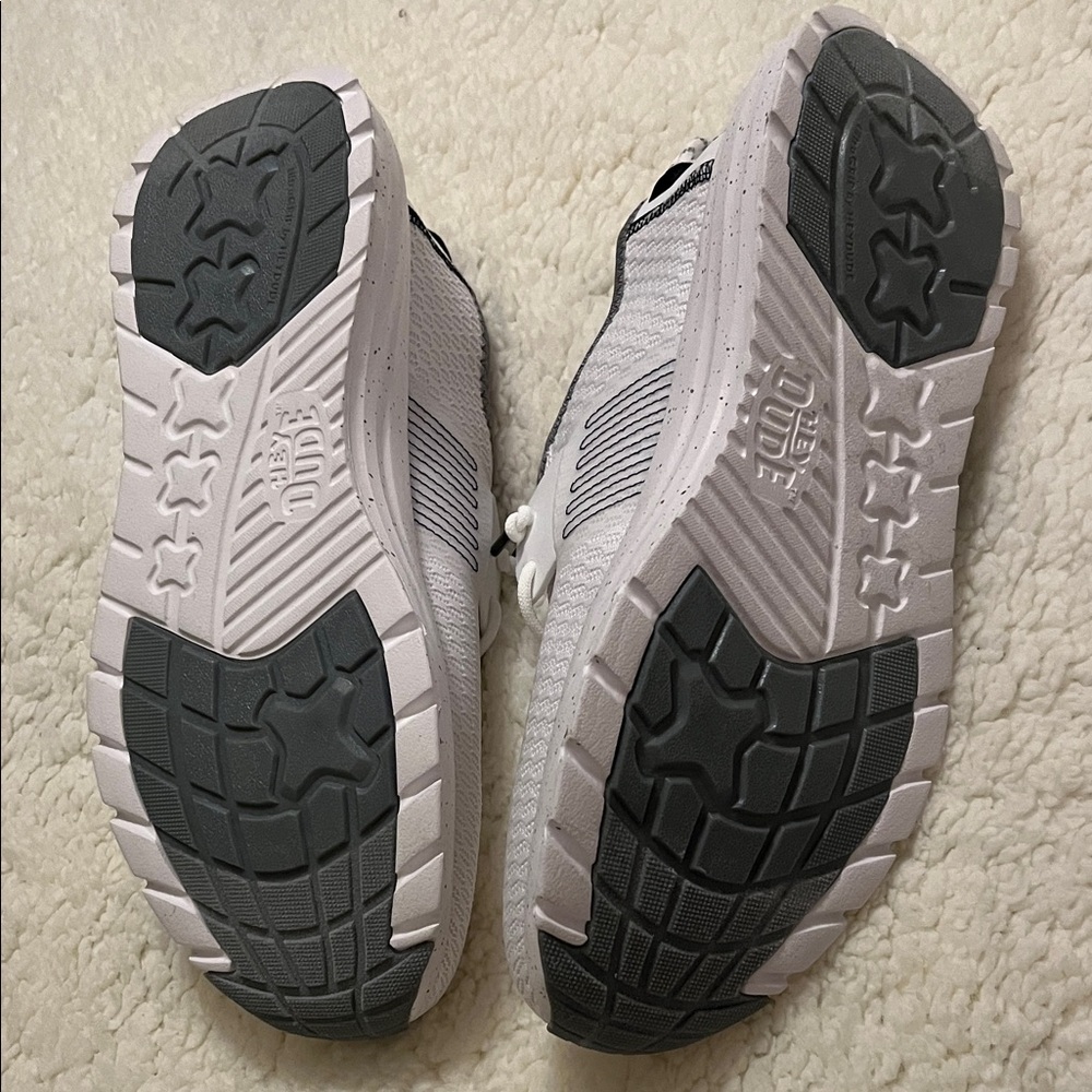 Hey Dude White and Gray Women's Sneakers- BRAND NEW! - Picture 3 of 5